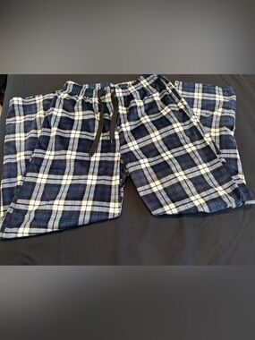 Dockers Navy and White Plaid Lounge or Pajama Pants